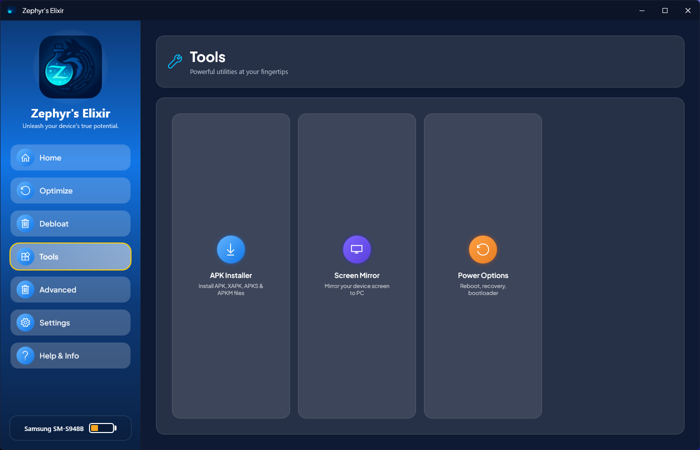 The Tools hub